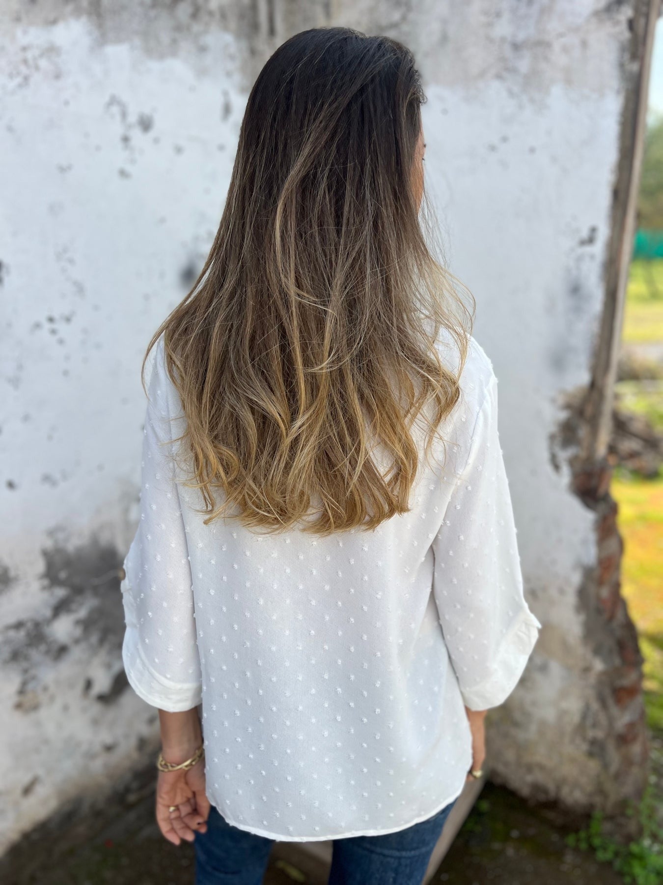 BENEDICTE - LOCKERE BLUSE MIT ÄRMELN