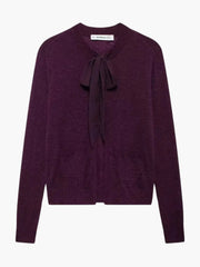 Minna | Strickjacke mit Krawattenausschnitt und Taschen