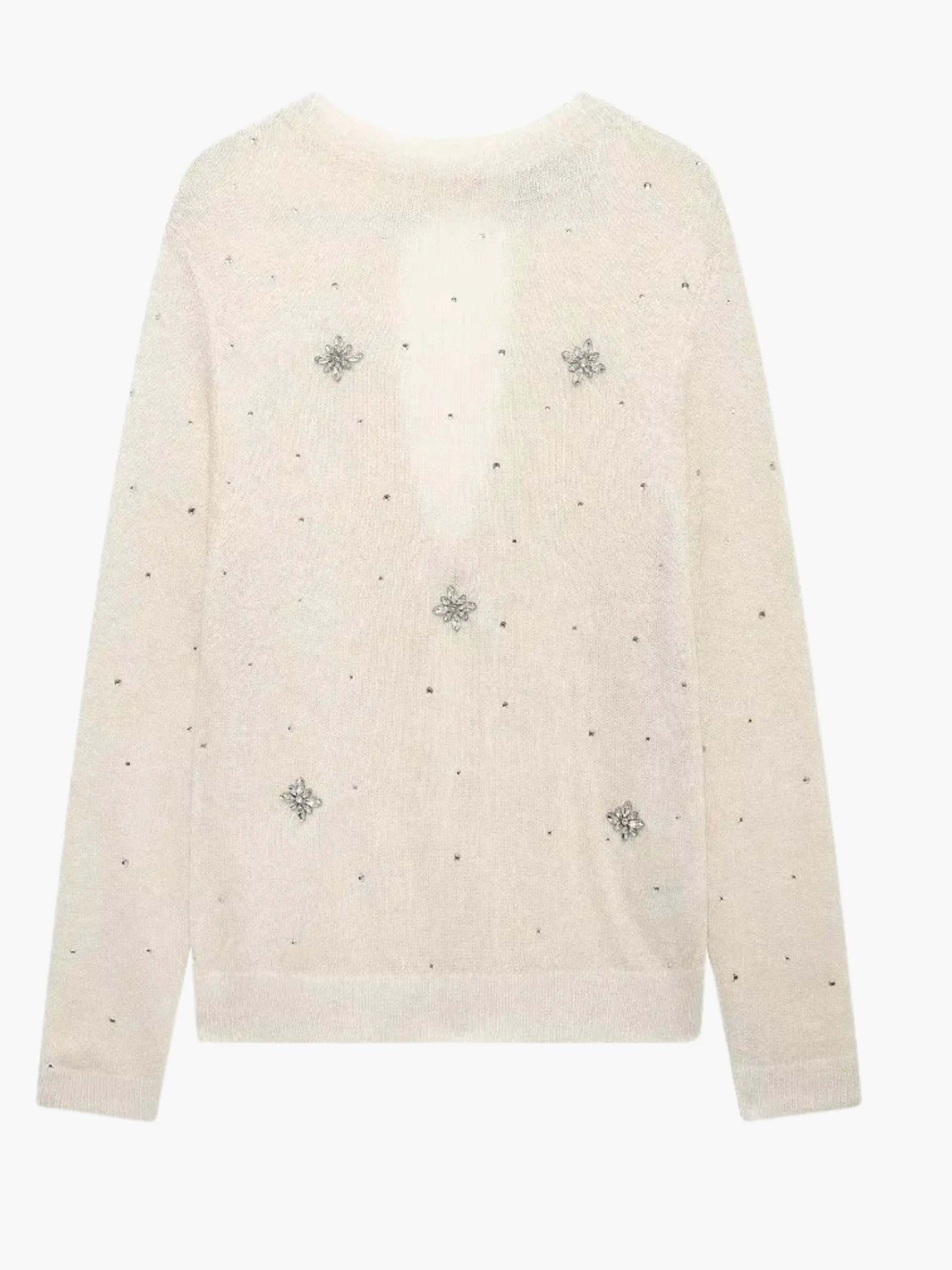 Nadine | Verschönerte Strickjacke mit Knopfleiste