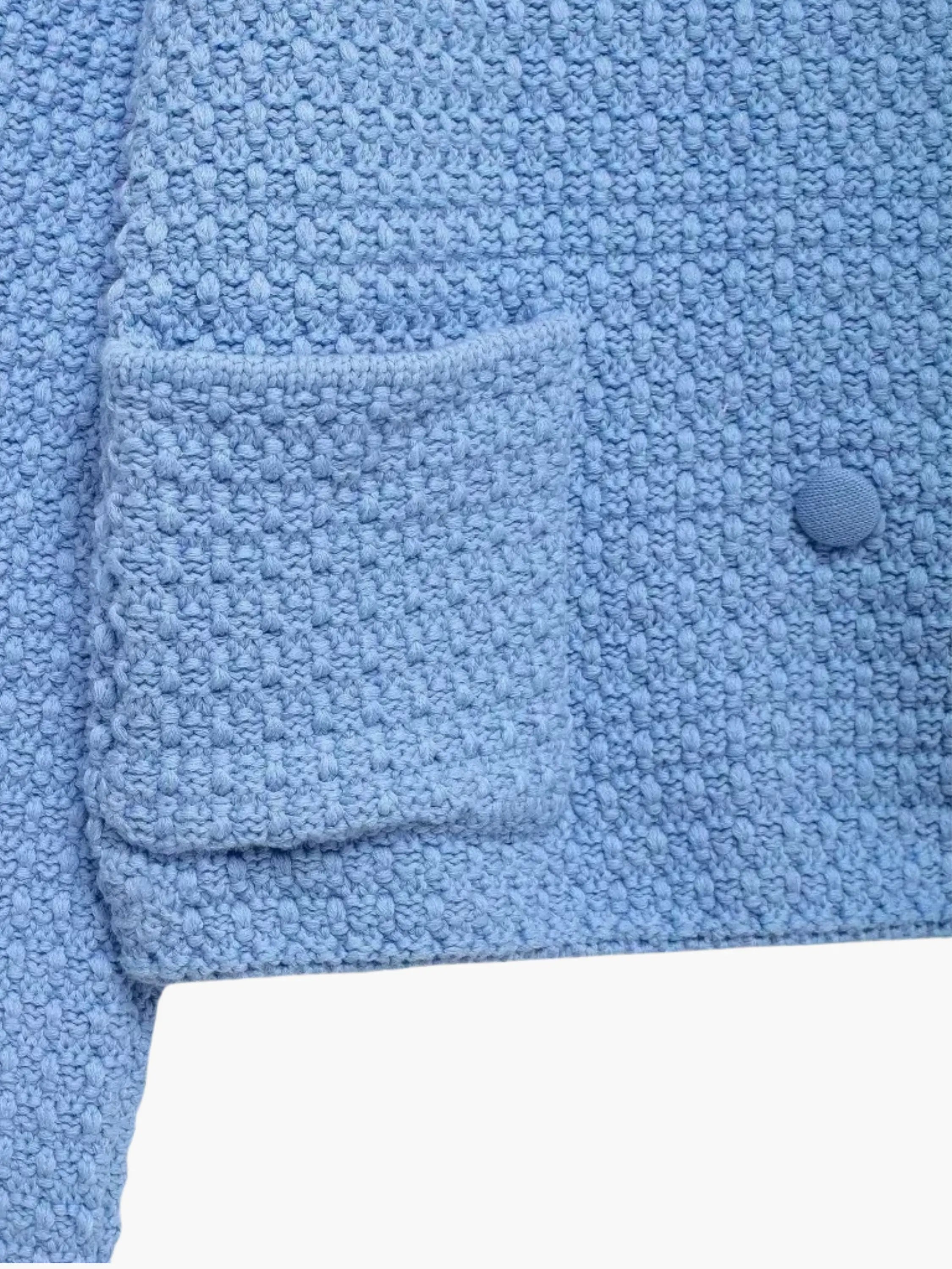 Dietlinde | Texturierte zweireihige Strickjacke