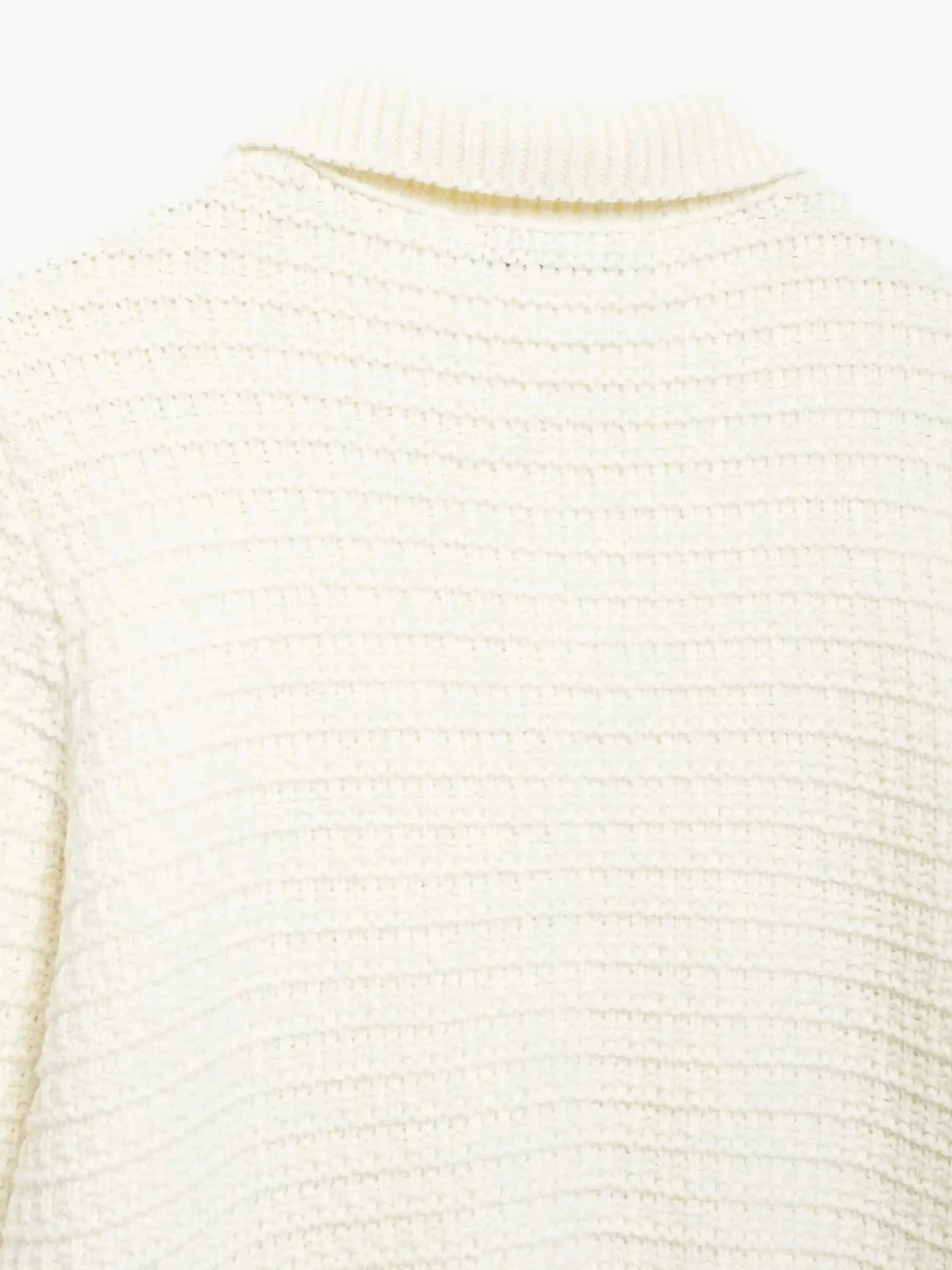 Ivonne | Texturierte Strickjacke mit Knopfleiste