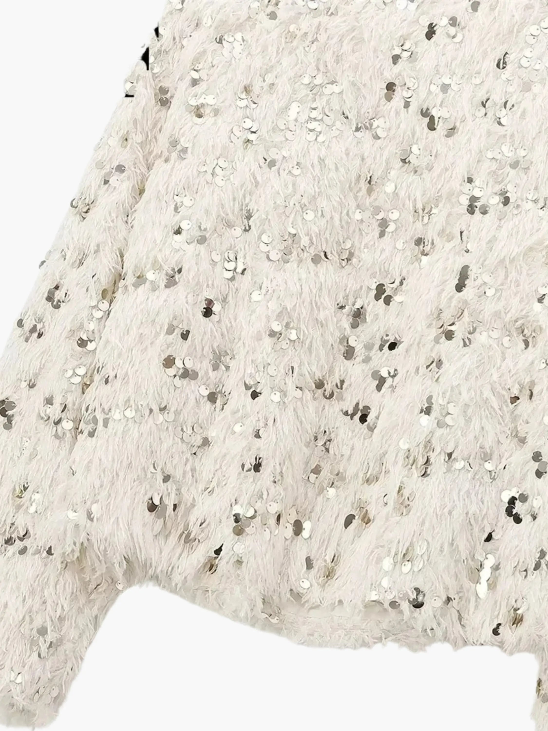 Wilhelmine | Glamouröser Glitzer-Strickpullover für Damen