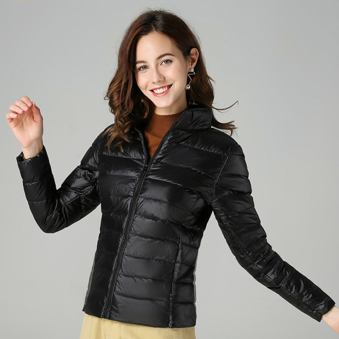 Sophie™ - Jacke aus weichem Baumwoll-Daunenmaterial