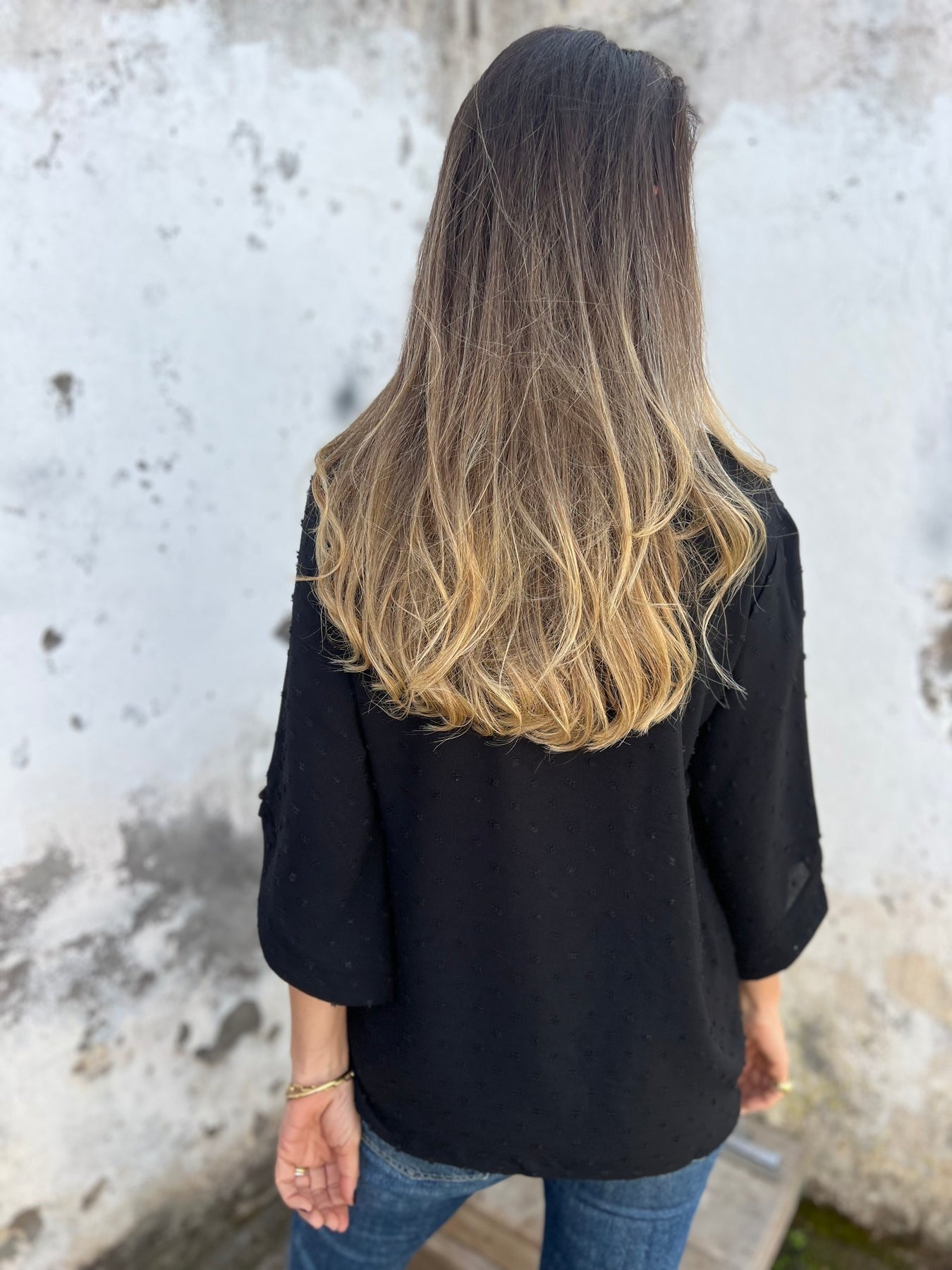 BENEDICTE - LOCKERE BLUSE MIT ÄRMELN