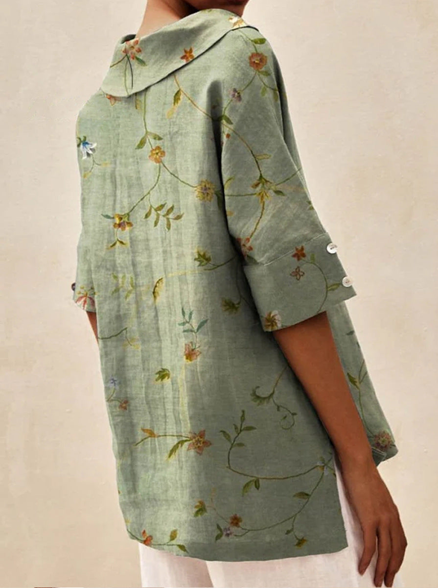 Bettina | Elegantes Leinen-Top 1+1 Gratis