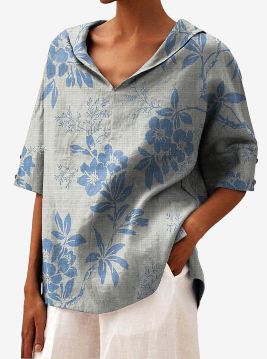 Bettina | Elegantes Leinen-Top 1+1 Gratis