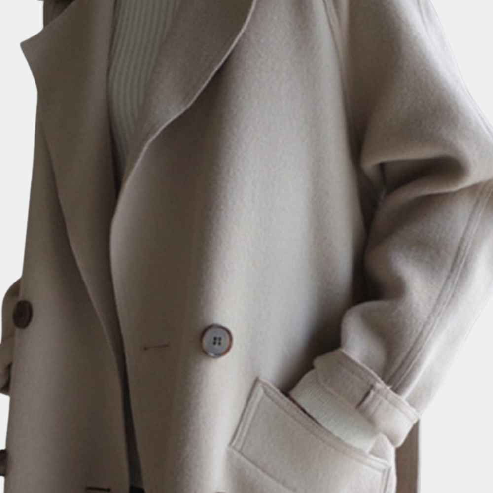 Stilvoller langer Damenmantel für einen eleganten Look