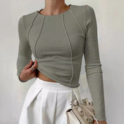 Stylisches Langarm-Top für Frauen - schlicht und elegant