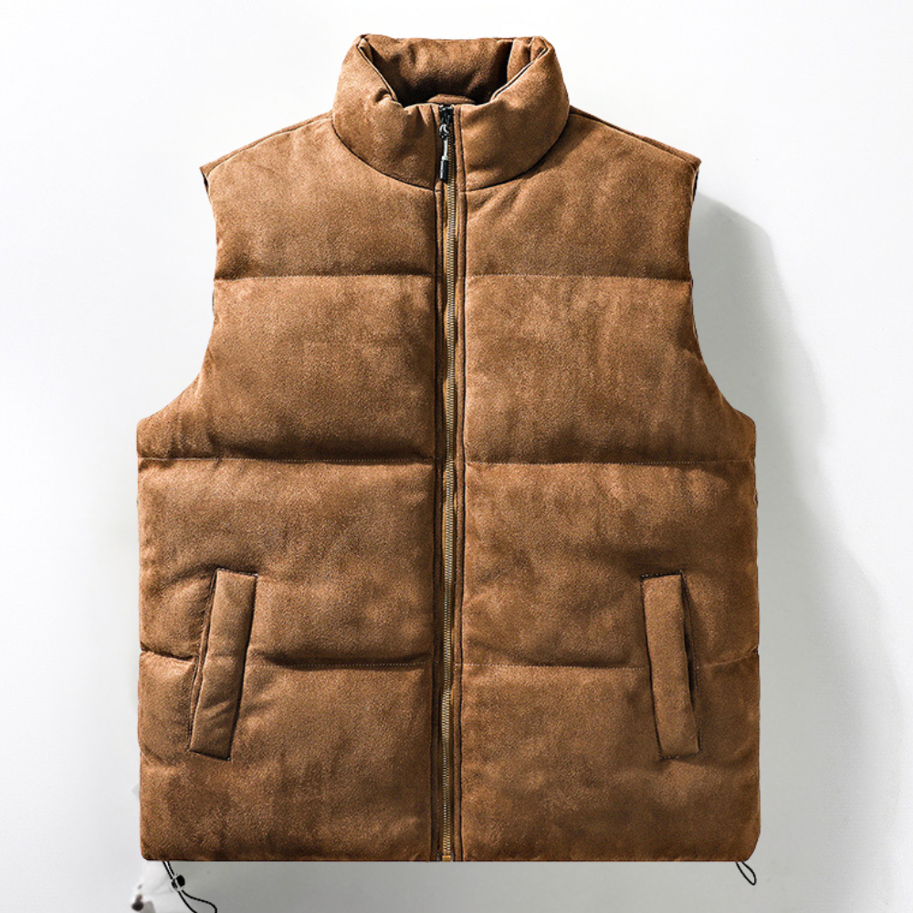 KAWIKA - Stilvolle ärmellose Strickjacke für den modernen Mann