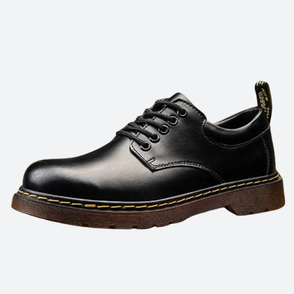 Elegante schwarze Lederschuhe - Ron