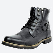 Elegante Motorradstiefel aus echtem Leder - Raven