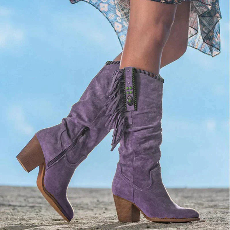 Adah - Stylische Wild West Stiefel für Abenteuerlustige