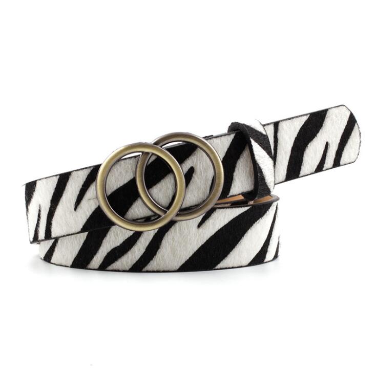 Schicker Aria Damen Ledergürtel mit modischer O-Ring-Schnalle